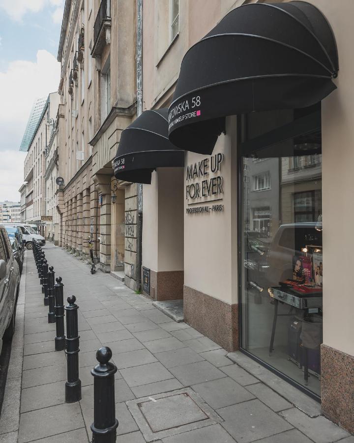 Mokotowska 67 Prywatne Mieszkanie Z Balkonem W Centrum Miasta I W Poblizu Ambasady Usa Samodzielne Zameldowanie! Self Check-In System! وارسو المظهر الخارجي الصورة