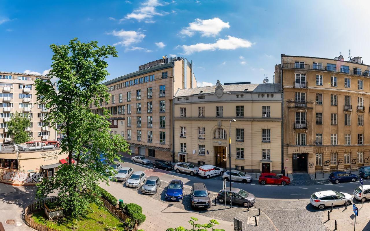 Mokotowska 67 Prywatne Mieszkanie Z Balkonem W Centrum Miasta I W Poblizu Ambasady Usa Samodzielne Zameldowanie! Self Check-In System! وارسو المظهر الخارجي الصورة